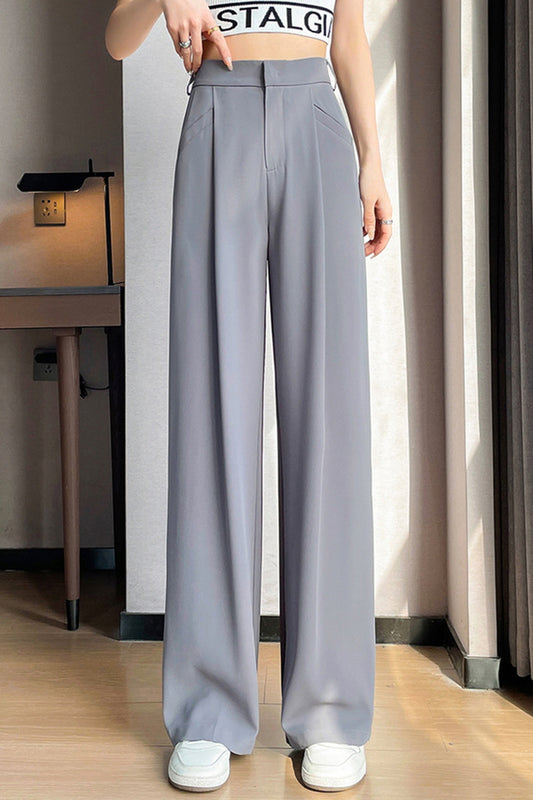 Mist Gray Airy Wide Pants