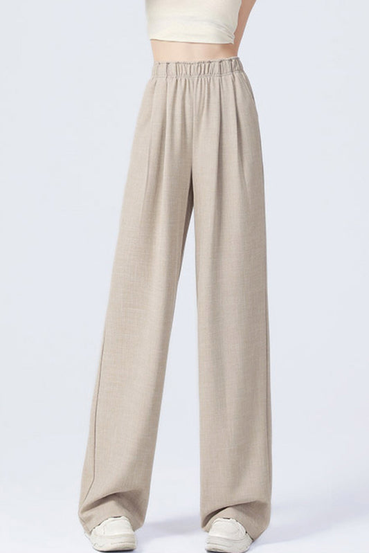 Oat Beige Airy Wide Pants