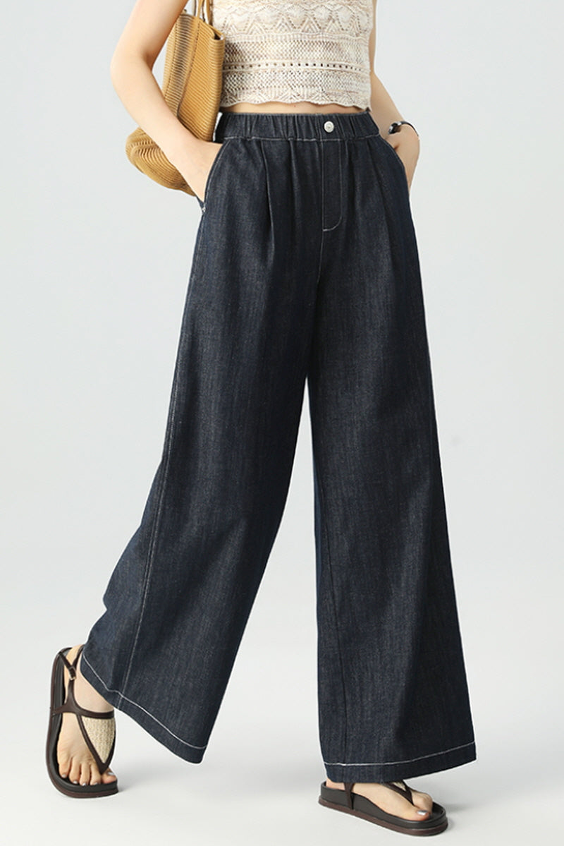 Dark Indigo Wide Pants