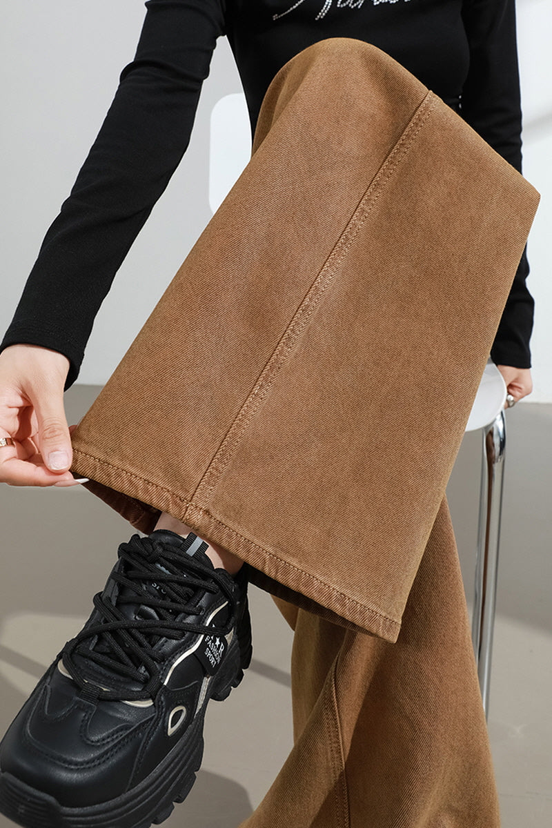 Mocha Brown Wide Pants