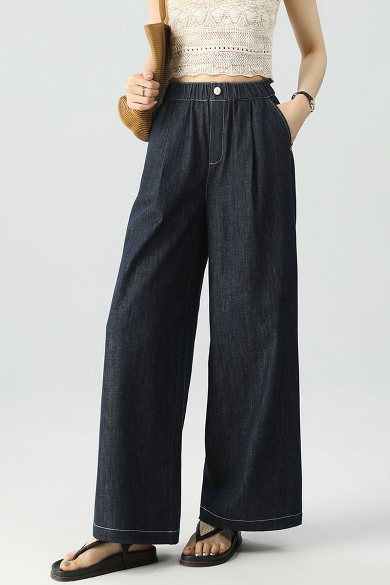 Dark Indigo Wide Pants