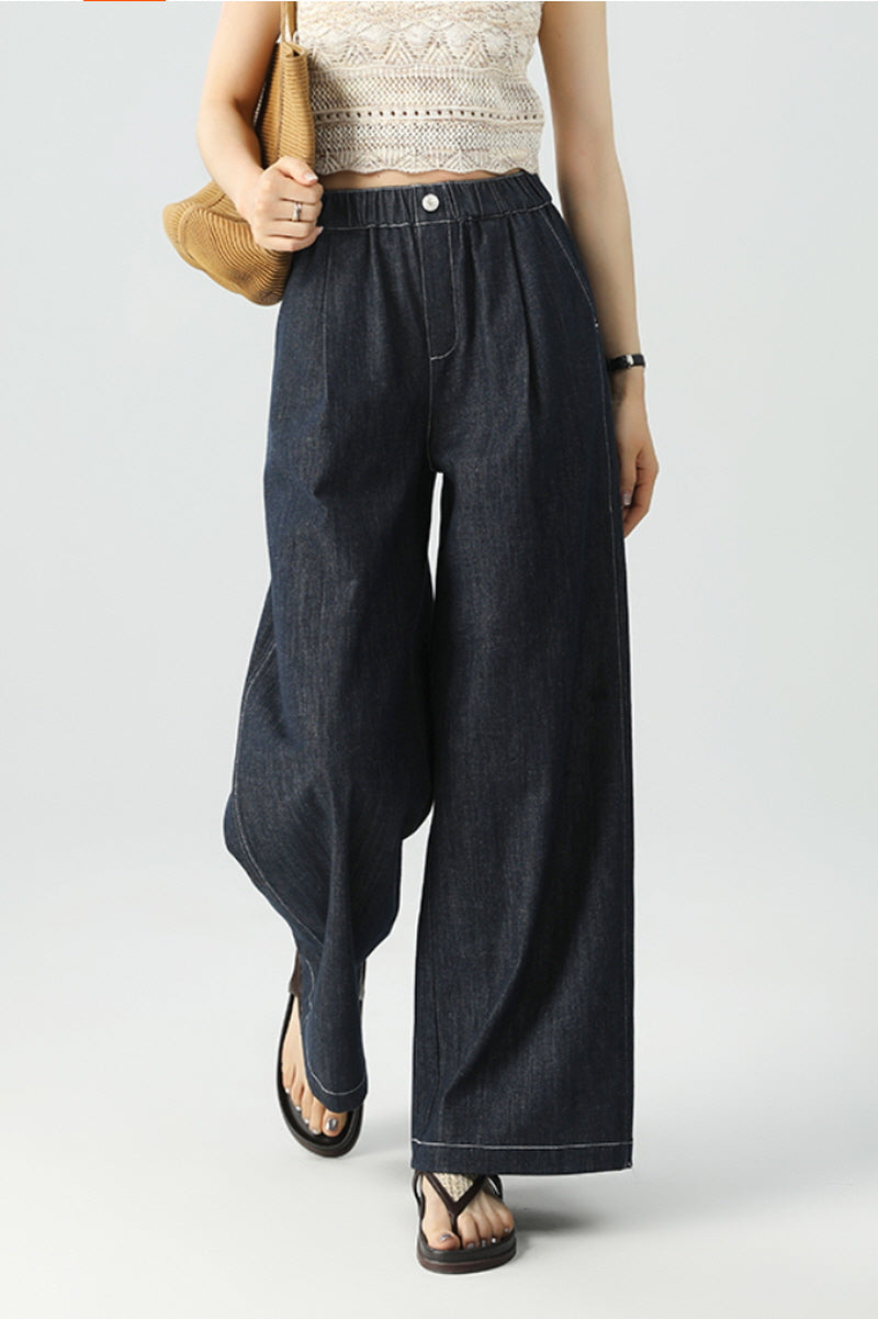 Dark Indigo Wide Pants