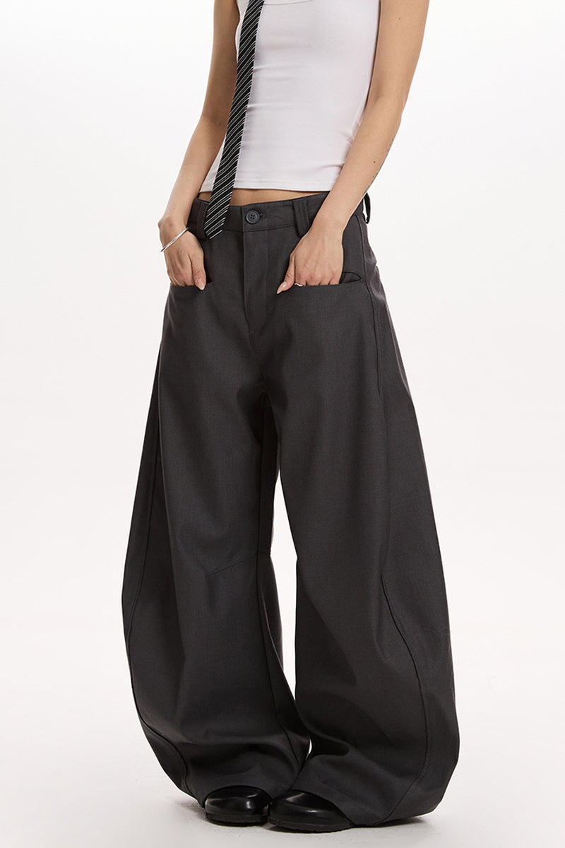 Dark Gray Curve Pants