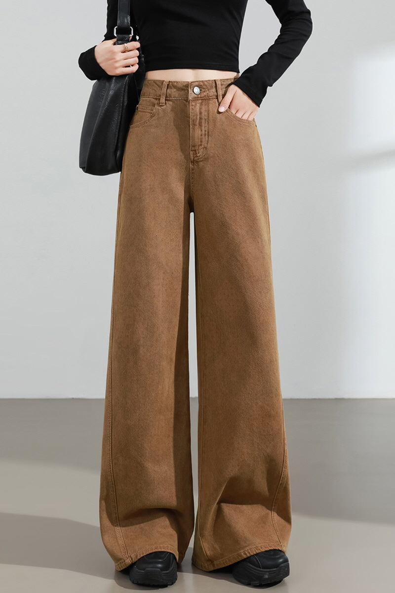 Mocha Brown Wide Pants