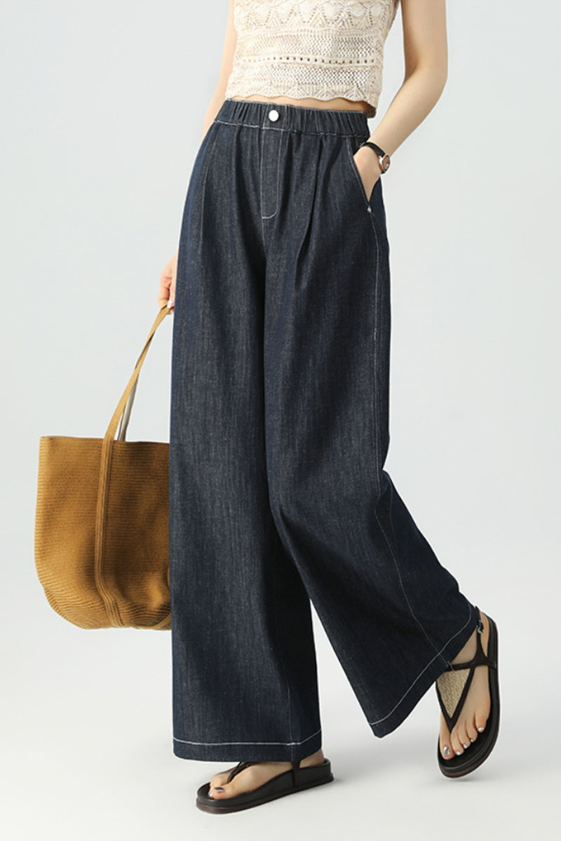 Dark Indigo Wide Pants