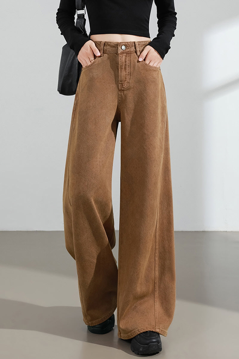 Mocha Brown Wide Pants
