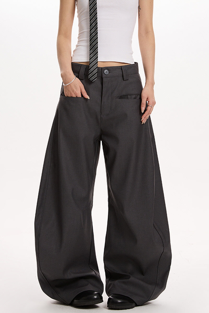 Dark Gray Curve Pants