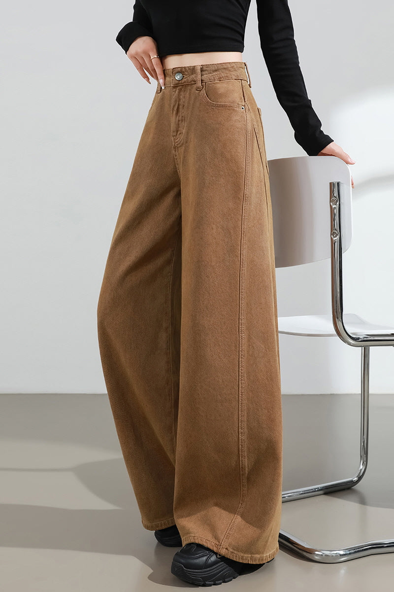 Mocha Brown Wide Pants