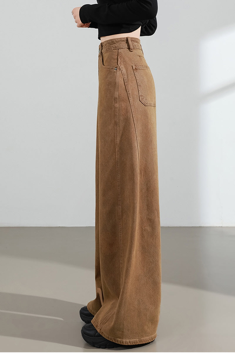 Mocha Brown Wide Pants