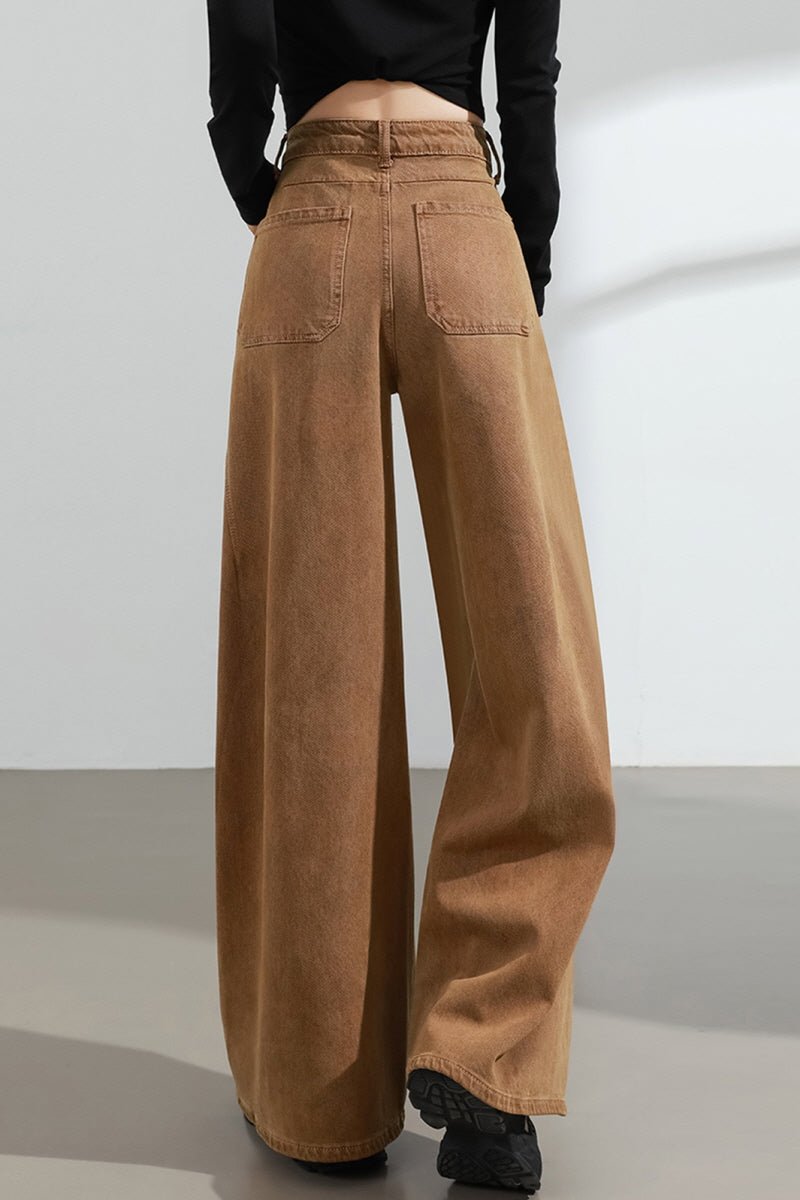 Mocha Brown Wide Pants
