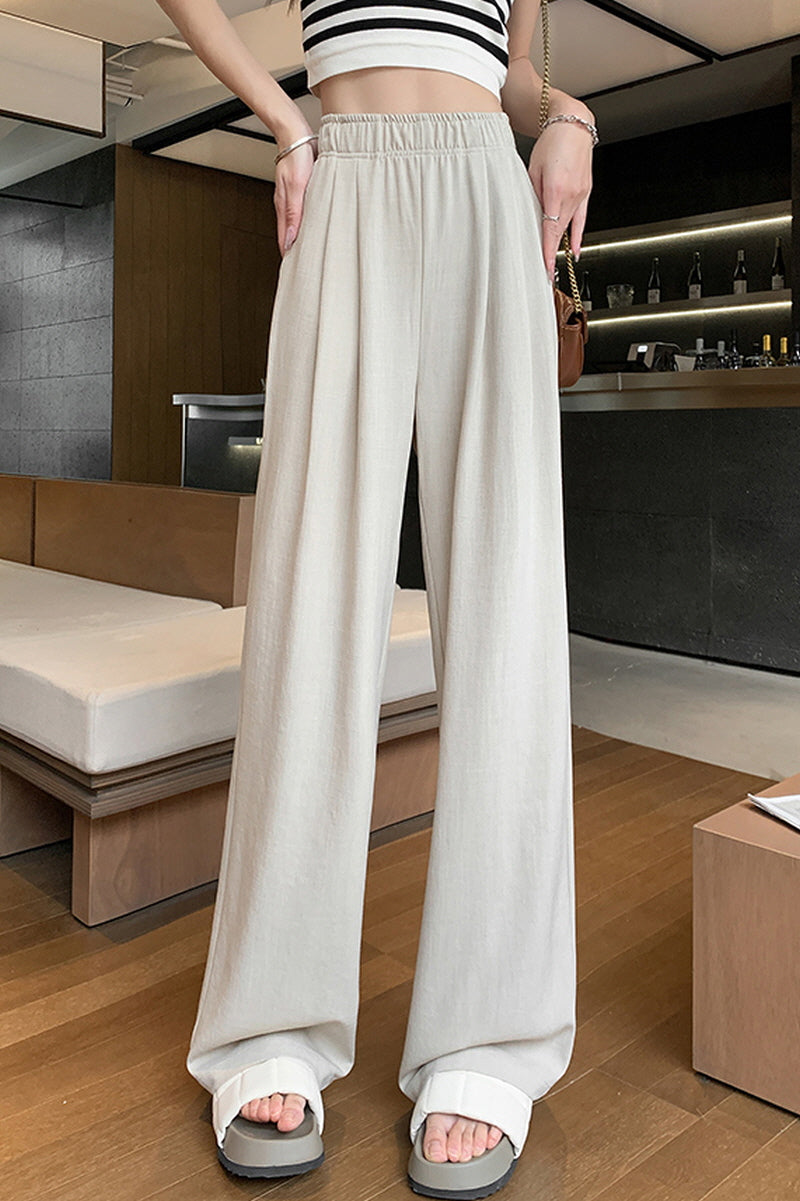 Oat Beige Airy Wide Pants