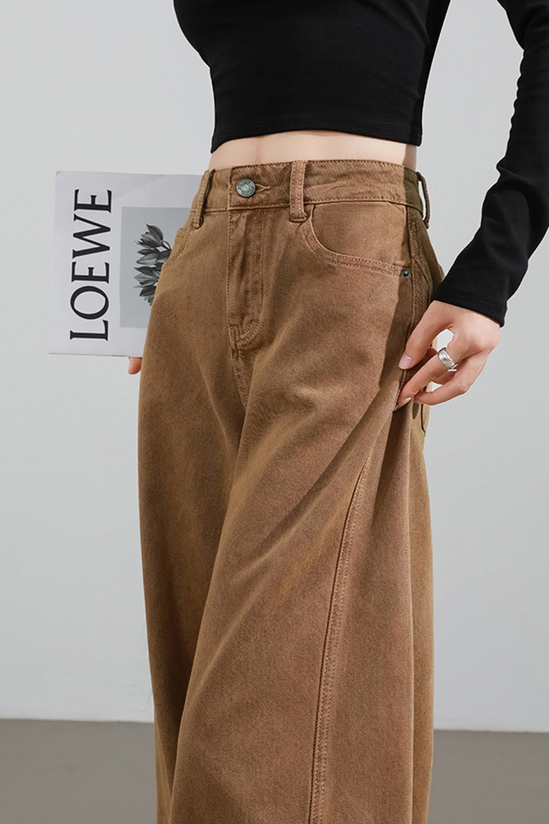 Mocha Brown Wide Pants